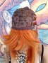 👑 💗Ново ! Уникална Дизайнерска Перука Боб Стил Прическа в Оранжев Цвят с Бретон💋 КОД : 9066💗 👑 , снимка 8