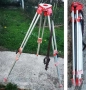 алуминиев трипод стенд за оптичен нивел (стойка) геодезическа тринога  , снимка 1