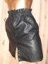 Zara S Черна кожена пола с копчета тик так , снимка 4