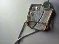 Сребърно колие с циркони сребро 925, снимка 7
