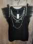 River Island нова с етикет тениска топ с перли и тюл, снимка 2
