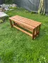 Градинска пейка изцяло от дърво, снимка 3