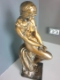 44см-9кг Ginotti бронзова скулптура/еротика/стара италианска фигура на гола жена-робиня/статуетка, снимка 2