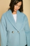 Дамско Вълнено Късо Палто Gabriel coat - Небесно Синьо, снимка 2