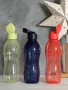 Еко бутилка за вода 1л, флип капачка от Tupperware , снимка 3
