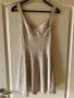 рипсена еластична женствена елегантна бежова nude цвят рокля zara Zara Зара рипс Morocco Мароко  , снимка 1