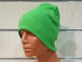 Нова дамска зимна шапка рипс с подгъв в неонов зелен цвят, снимка 10