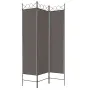 vidaXL Параван за стая, 3 панела, антрацит, 120x200 cм, текстил, снимка 4