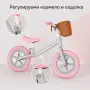 Детско баланс колело с кошница – леко, удобно и регулируемо, 2–4 години, розово, снимка 1