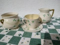 Комплект 4 Belleek Ирландия - изящен ръчно рисувна порцелан, снимка 3