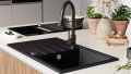 Кухненска мивка от Гранит модел Милано 780 x 500 mm - Графит, снимка 6