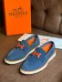 Hermes естествена кожа мъжки официални обувки два цвята , снимка 4