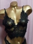 S Черен дантелен сутиен/ бралетка/ и полупрашка , снимка 3