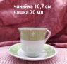 4 сетчета за късо кафе в бяло и зелено с ПоДаРъК пето сетче и лъжички, снимка 2