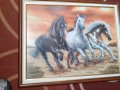 Гоблен Прерийни коне, снимка 1 - Гоблени - 40534307