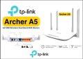 Archer A5 AC1200 безжичен двулентов рутер TP-Link, снимка 1 - Рутери - 44458841