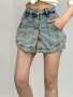 Модерни дамски дънкови къси панталони COCO BIANCA , снимка 1 - Къси панталони и бермуди - 41744372