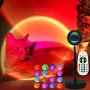 Нова LED Sunset лампа 24 цвята 180° USB дистанционно декоративно осветление, снимка 7