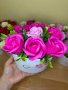 Кашпи със седем сапунени рози , снимка 5