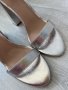 ASOS Високи сребърни сандали на ток 39 размер, снимка 8