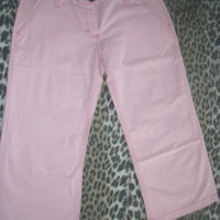 Розов втален панталон от памук тип 3/4, снимка 4 - Дънки - 36112768