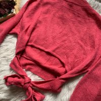 Розов кроп пуловер Н&М, снимка 2 - Блузи с дълъг ръкав и пуловери - 38958381