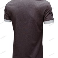 Мъжка класическа Henley тениска с къс ръкав, 6цвята - 023, снимка 15 - Тениски - 41492117
