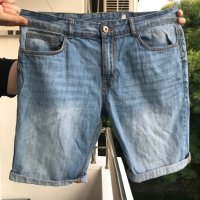 Мъжки къси дънкови панталони, снимка 1 - Къси панталони - 41191727
