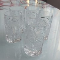 5 кристални чаши за ракия, снимка 2 - Чаши - 40316026