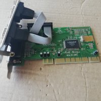  PCI Controller Card MosChip NM9735 2 x Serial RS-232 + 1 x Parallel IEEE1284, снимка 5 - Други - 41690142