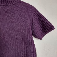 Дамски зимен пуловер/зимна блуза с къс ръкав в размер S-M, снимка 2 - Жилетки - 32235518