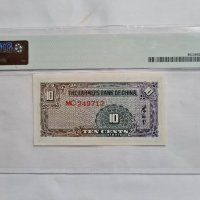 SCARCE. CHINA 🇨🇳 10 CENTS 1937 FARMERS BANK OF CHINA , снимка 2 - Нумизматика и бонистика - 41208942