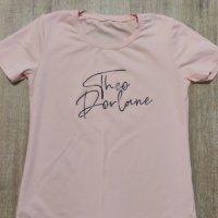 розова блузка с надпис, снимка 2 - Тениски - 41342785