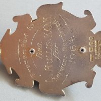 Сребърен позлата емайл Триизмерен Медал Орден Масонски Англия Лондон  , снимка 8 - Антикварни и старинни предмети - 42484496