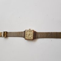 Механичен ръчен часовник Заря с позлата, снимка 3 - Антикварни и старинни предмети - 33890125
