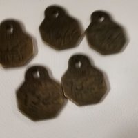 Стари бронзови жетончета, снимка 2 - Антикварни и старинни предмети - 44278932