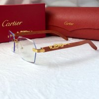 Cartier висок клас слънчеви очила Мъжки Дамски слънчеви с дървени дръжки, снимка 10 - Слънчеви и диоптрични очила - 41949038