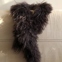 Шал естествен косъм от лама , снимка 2 - Шалове - 34405754