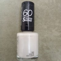 Rimmel 60 Seconds Shine бял лак за нокти, снимка 2 - Продукти за маникюр - 41821733