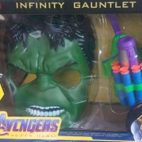 Комплект с маска и нърф на Хълк (Hulk, Marvel, Avengers), снимка 1 - Други - 35239387