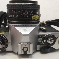 Фотоапарат Pentax ME с обектив SMC PENTAX-M 1:1.7 50mm, снимка 4 - Фотоапарати - 34533118