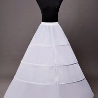 Кринолин за рокля 4 обръча бял, снимка 1 - Рокли - 44162372