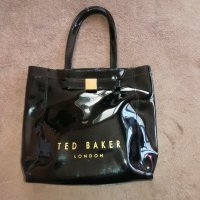 Ted Baker черна лачена чанта , снимка 7 - Чанти - 35669438