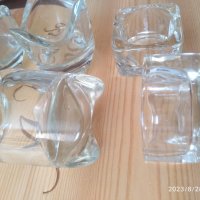 Стъклени и керамичен свещници, снимка 2 - Декорация за дома - 41998782