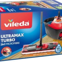 Vileda UltraMax Turbo Моп и кофа с педал комплект, снимка 2 - Други стоки за дома - 41392048