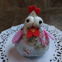 Нежна сладка текстилна кокошка Ръчна Изработка  Пиле Малък Великденски Подарък Декорация , снимка 7 - Декорация за дома - 40046647