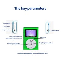 MP3 музикален плейър ,Walkman, Поддръжка 32GB Micro SD TF карта LCD екран Моден спортен музикален , снимка 4 - MP3 и MP4 плеъри - 40936332