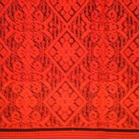Червена  тъкана покривка килим памучни конци, снимка 11 - Антикварни и старинни предмети - 34518969