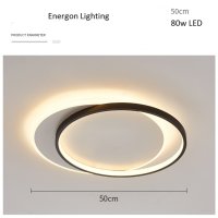 Луксозна LED лампа висок клас плафон димируема три цвята кръг, снимка 8 - Лампи за таван - 41680406