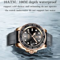 PAGANI DESIGN автоматичен часовник с Японски механизъм SEIKO NH35,стъкло сапфир,водоустойчив, снимка 3 - Мъжки - 41397371